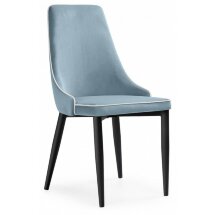 Стул на металлокаркасе Kora 1 light blue / white / black