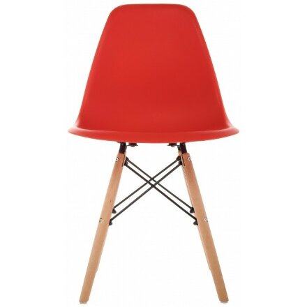 Пластиковый стул Eames PC-015 красный 